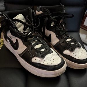 Nike Dunk High Up white and dark smoke grey black  - Size 9.5 women’s
